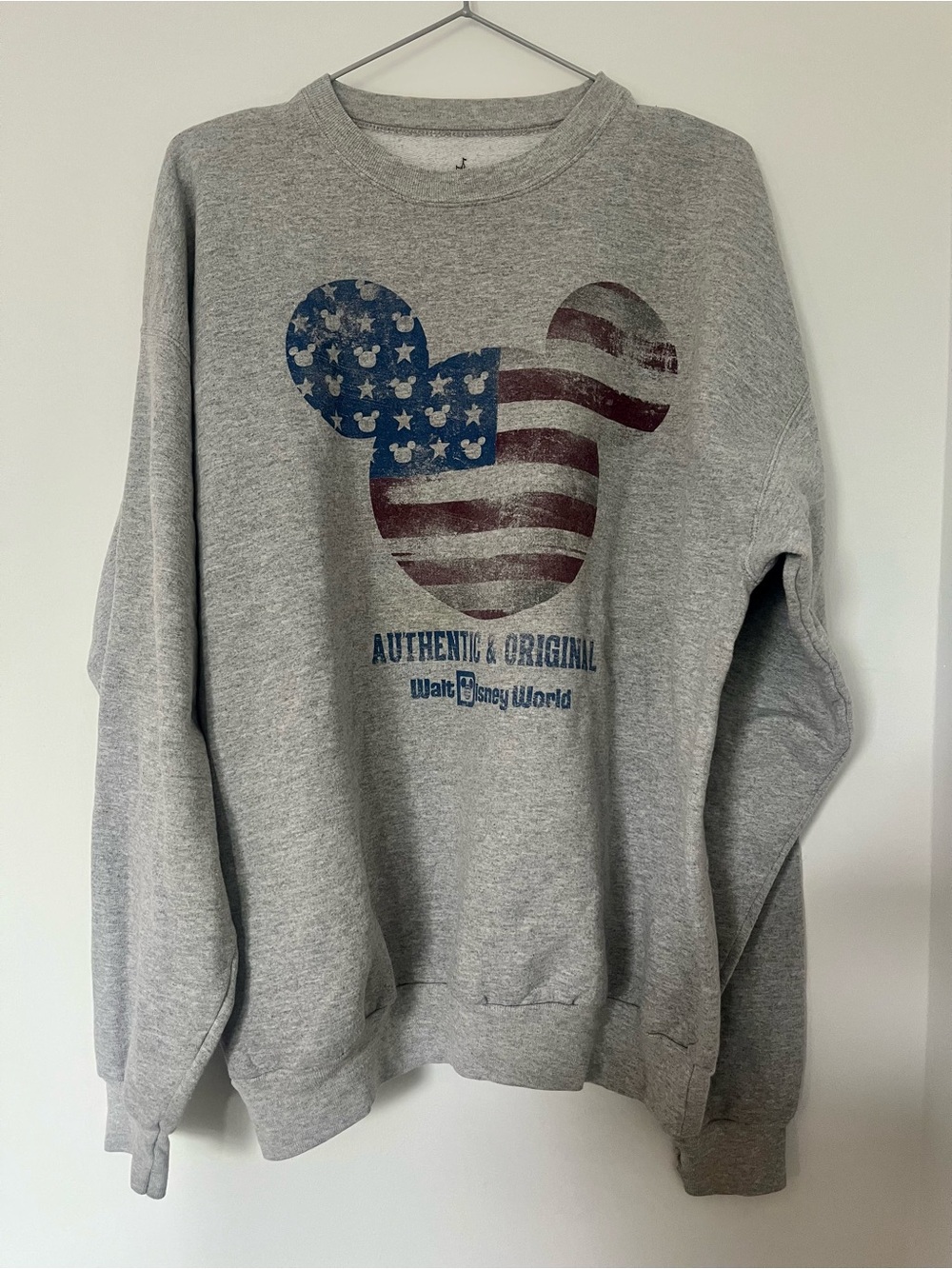 Official Walt Disney World Distressed Mickey Crewneck Sweatshirt